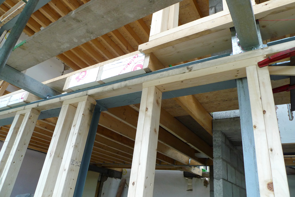 Rebuild - Timber frame around steelwork