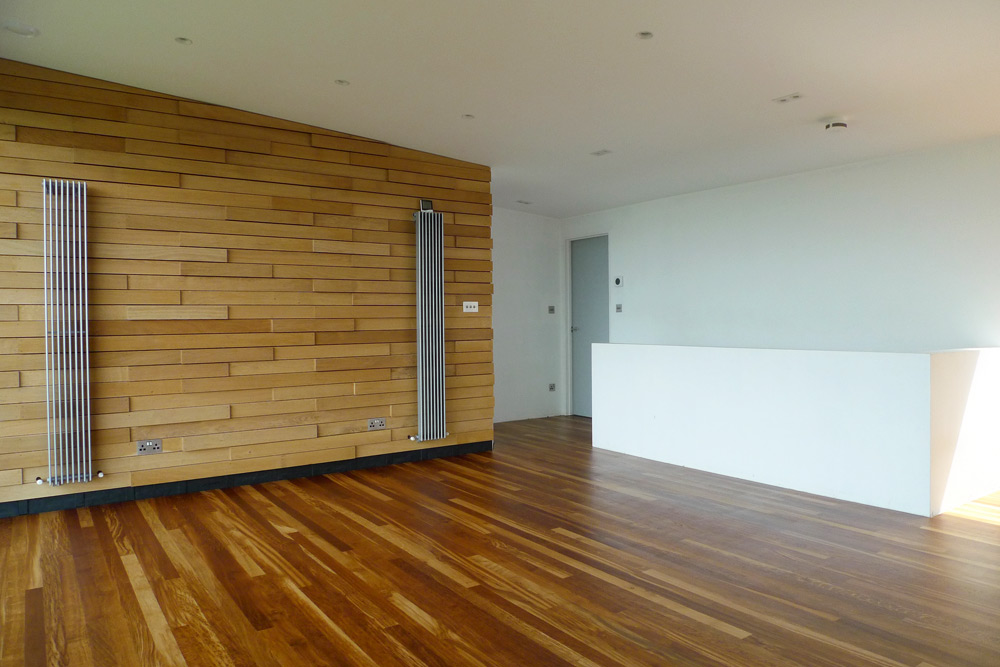 Rebuild - Upper floor with hardwax oiled English Tiger Brown Oak flooring