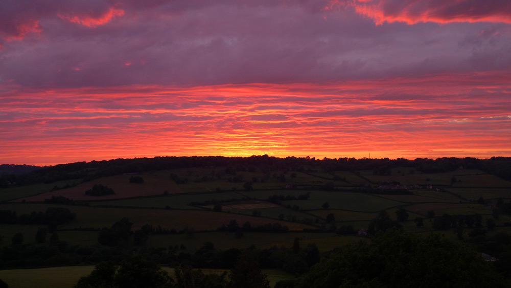 Landscapes - Sunset Over Bannerdown, Bath