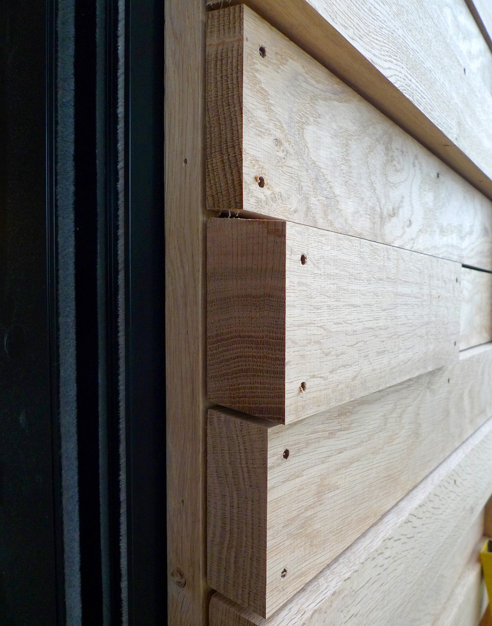 English Oak cladding - End detail