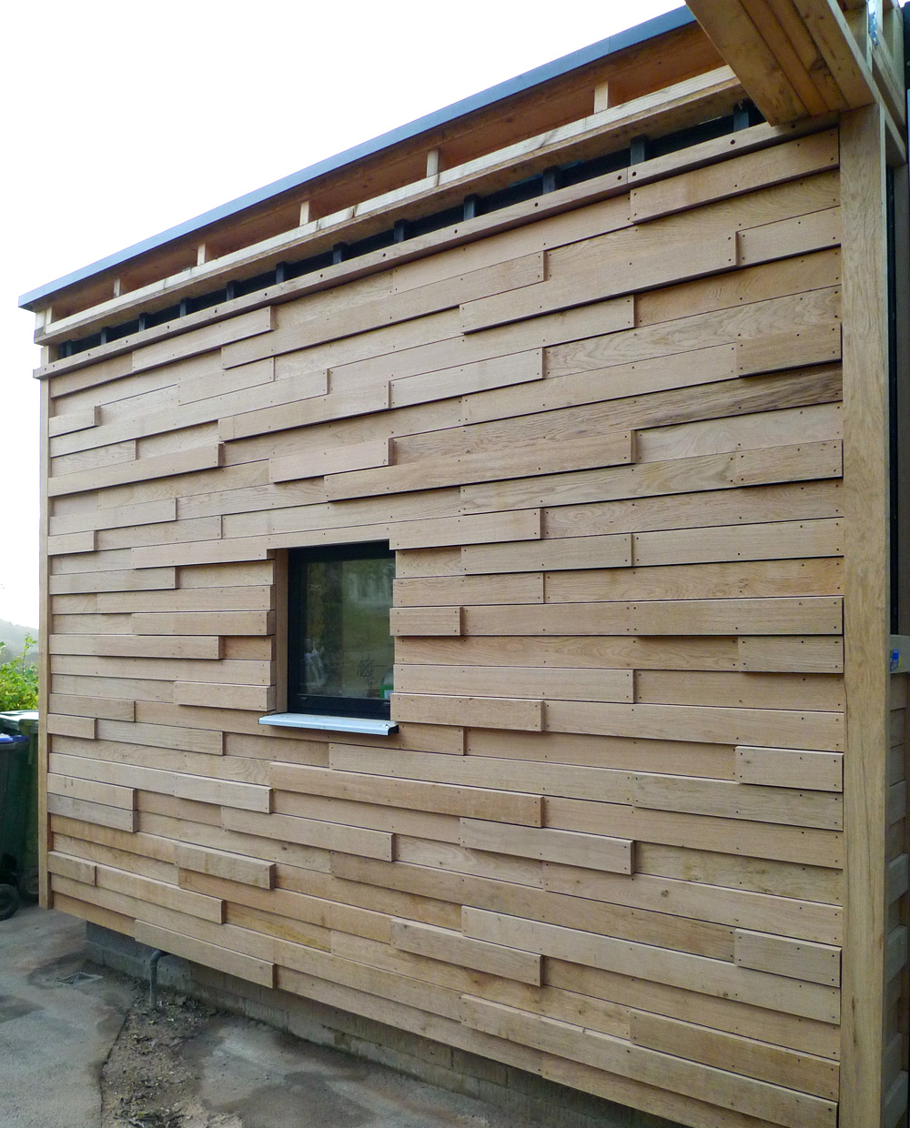 English Oak cladding - Roadside elevation